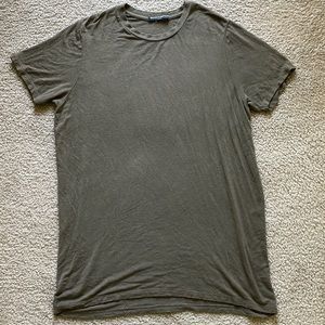Brandy Melville oversized army green tee